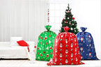 CCINEE 3 PCS Christmas Giant Gift Bags Santa Claus Christmas Sacks for Kids Gift Wrapping Bags(36"x44") with Name Tag Card and String - Image 4