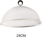 Ochine Stainless Steel Mesh Dome Food Cover Round Splatter Cover Screen Food - Image 2