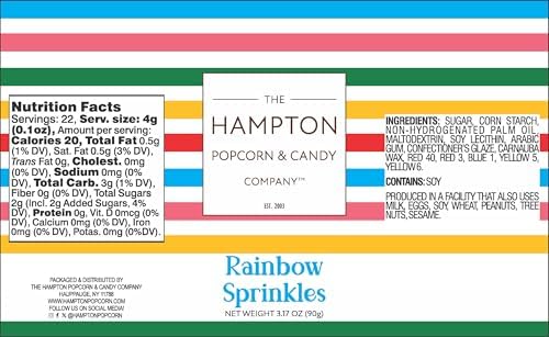 Rainbow Sprinkles Jimmies 3.17 oz, Sprinkles For Cake Decorating - Image 2
