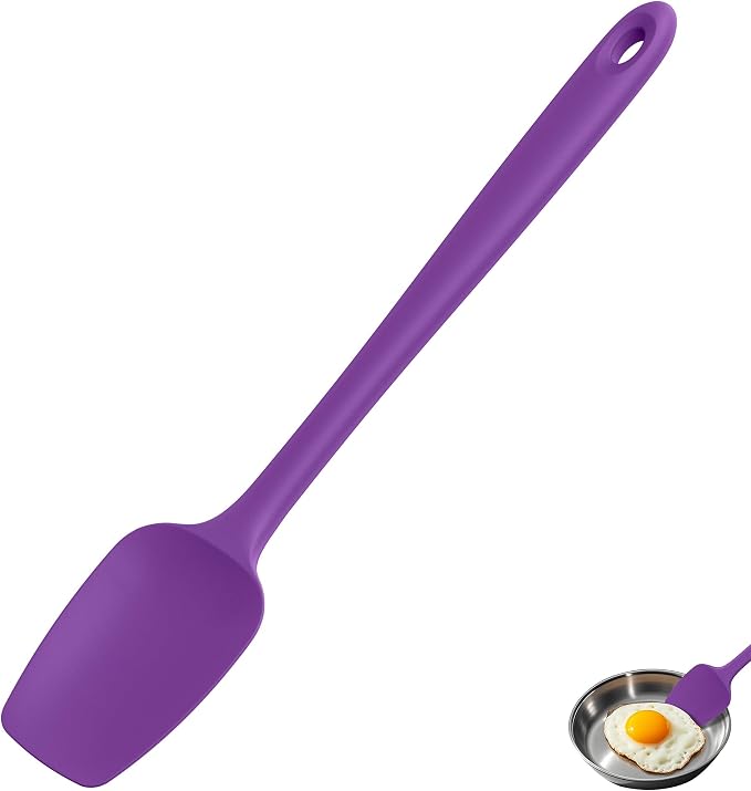 U-Taste Extra-Long 600ºF Heat Resistant Spatula Spoon: 14" Silicone Spoonula by U-Taste