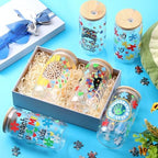 SiliFine Autism Teacher Appreciation Gifts, 6 Pcs Glass Cups with Lids - Image 5