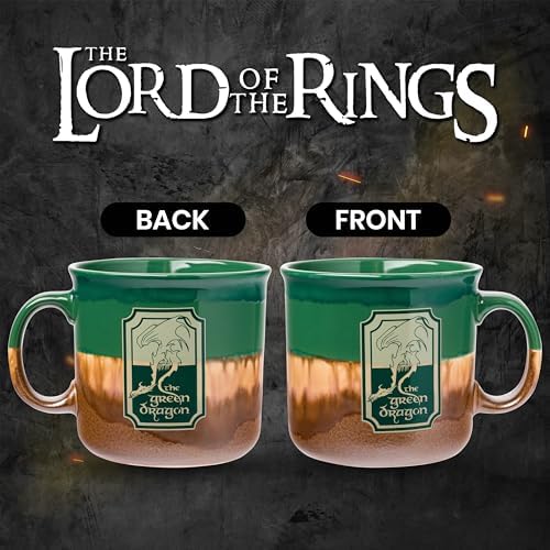 Silver Buffalo Lord of the Rings Green, Reactive Glaze Camper Mug, 20oz - Image 2
