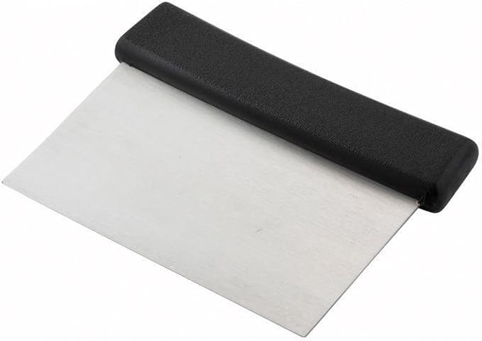 Winco Plastic Handle Winware Stainless Steel Dough Scraper 6 x 3 inches by Winco