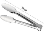 Serving Tongs, Buffet Tongs, ACAUTO Stainless Steel Food Tong Serving Tong - Image 2