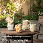18 oz Large Ceramic Coffee Mug, Porcelain Tea Cup with Big Handle - Image 6