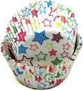 Chef Craft Paper Patterned Cupcake Liners, 50 Count, Blue/Pink/Green/Orange by ChefCraft