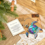 Sea Turtle Gifts for Women, Sea Turtle Christmas Ornaments Decoration, Suncatcher Ornament with Story Card, Beach Ornaments for Tree, Sea Lover Gift, Birthday Gift for Mom - Image 2