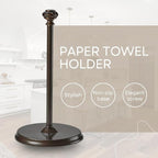 Paper Towel Holder Stand for Countertop, Decorative Freestanding Paper Towel - Image 2