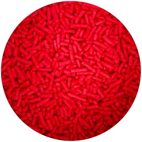 Bright Red Sprinkles Jimmies 4 oz, Sprinkles For Cake Decorating, Baking, Ice Cream & More, The Hampton Candy Company - Image 3