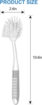 SetSail Dish Brush with Handle, 3 Pack Stiff Bristles Dish Scrubber with - Image 2