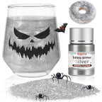 Edible Silver Glitter for Drinks,Food Grade 10g Luster Dust for Cocktail by Sugarzy