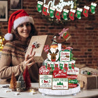 Funnymoom 17 Pcs Christmas Tiered Tray Decor Set Winter Tiered Tray Decor - Image 5