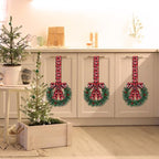 Retrowavy 12 Pcs Small Christmas Kitchen Cabinet Wreaths with Ribbon - Image 3