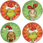 Lenox Grinchmas Christmas Tidbit Plates, Dessert Plate Set for 4 by Lenox