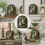 Santa Reindeer Arched Table Sign, Christmas Farmhouse Shelf Decor - Image 5