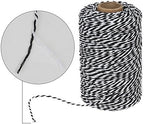 Tenn Well 656ft Black White Cotton Bakers Twine for Baking Crafts - Image 2