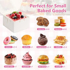 26pcs White Cookie Boxes with Window, 4x4x2.5 Inch, 36pcs Stickers - Image 3