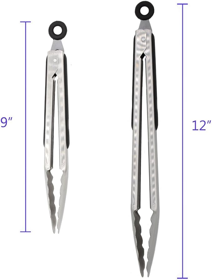 304 Stainless Steel Kitchen Cooking Tongs - Image 4