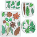 HKNMTT Leaf Fondant Silicone Mold Small Maple Shapes, 34 Cavity Tree Fern Leaves Rose Flower for Cake Cupcake Topper Craft Decorating Sugar Candy Clay Plant Moulds DIY BPA Free by HKNMTT