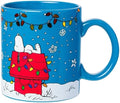 Silver Buffalo Peanuts Snoopy Holiday Foil, Ceramic Mug, 20oz by SilverBuffalo