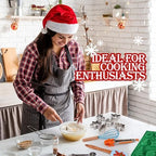 Christmas Baking Set – Santa Claus, Snowman, and Christmas Tree Shaped Cookie Cutters and Baking Tools – Family Kitchen Kit – Durable Materials and Ergonomic Design – Christmas Kitchen Utensils - Image 7