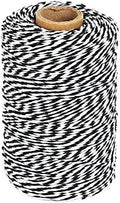 Tenn Well 656ft Black White Cotton Bakers Twine for Baking Crafts by TennWell