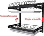 junyuan Kitchen Dish Rack, Hanging Dish Drying Rack Organizer Storage Shelf - Image 3