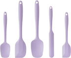 Silicone Spatula Set, 5 Piece Food Grade Rubber Spatulas by Hoewina