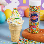 Easter Sprinkles Mix, 4.2 oz Edible Bunny Rabbit Sprinkles with Pastel Spring Nonpareils Jimmies Sprinkles for Baking, Cake Decorating Supplies for Easter Ice Cream Cookies Cupcake Topper & Holiday Treats - Image 3