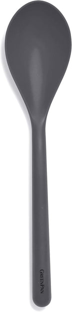 GreenPan Silicone Solid Spoon, Mixing Stirring Serving, Cooking Kitchen Utensil by GreenPan