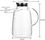 Purefold Glass Pitcher, 110 oz Water Large Pitcher - Image 3