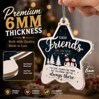 Best Friend Christmas Ornament, Friendship Ornament with Inspirational Quote, Friends Ornament for Christmas Tree, for Friends Women, Friendship Keepsake - Image 5
