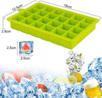 Ice Cube Tray with Lid and Bin, 3 Pack 72 Cubes Silicone Plastic Ice Cubes Trays - Image 8