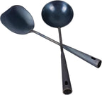 ZhenSanHuan Chinese Traditional HandMade Iron Spatula & Ladle Wok Tool Set - Image 2