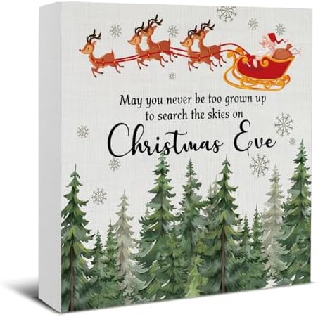 Christmas Sign Decor, May You Never Be Too Grown up to Search The by Oqtumes