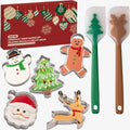 Christmas Cookie Cutters Set, 7-Piece Stainless Steel Baking Kit by CUISITOOL