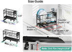 GSlife Narrow Dish Drying Rack, 2 Tier Small Dish Drainer - Image 2