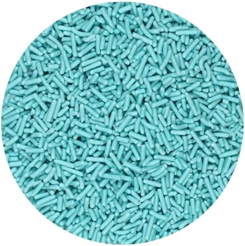 Blue Sprinkles Jimmies 1.98 Pounds Container, Blue Sprinkles For Cupcakes, Cake Sprinkles, Sprinkles For Baking, Ice Cream & More, The Hampton Candy Company - Image 3