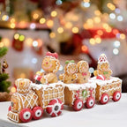 Hodao 9.25 in Christmas Gingerbread Man Train Decoration, Xmas Gift - Image 5