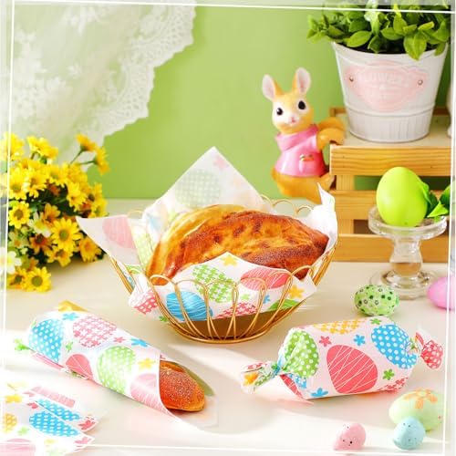 Marspark 100 Sheet Easter Wax Paper Easter Egg for Food 11.4 x 11 Inch - Image 2