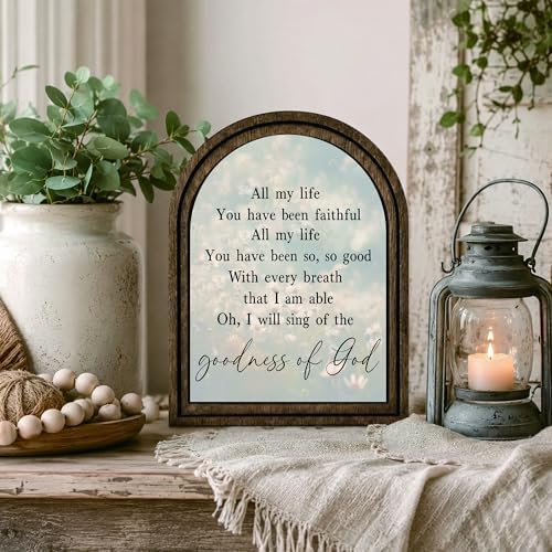 Goodness of God Arched Decor, Faith Table Sign, 5.9x7.9 - Image 6