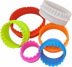 Handy Housewares 6pc Scalloped Biscuit/Cookie Dough Cutter Set, Round & Flower - Image 4
