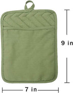 Anyi Heat Resistant Pot Holders, Cotton Hot Pads - Image 5
