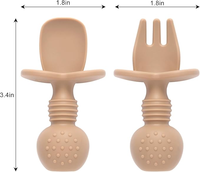 Eascrozn Silicone Baby Feeding Set, 2 Pack Divided Baby Plates - Image 6