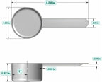 8 Teaspoon Long Handle Plastic Measuring Scoop - Image 2