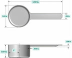 8 Teaspoon Long Handle Plastic Measuring Scoop - Image 2