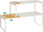 SONGMICS HOME Spice Racks, Expandable Cupboard Shelf Orgnizers, Kitchen Counter by SONGMICSHOME