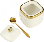 Porcelain Condiment Jar Spice Container - Image 3