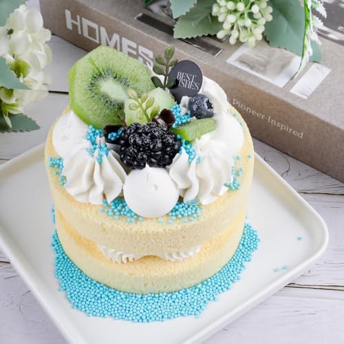 Light Blue Nonpareils Sprinkles - 4.6oz Edible 2mm Pearl Sprinkles - Image 2