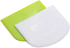 2 Pieces Dough Scraper Bowl Scraper Food-safe Plastic Dough Cutter Flexible - Image 2